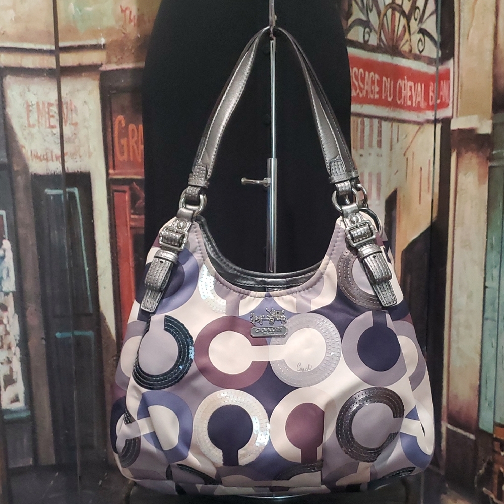 Coach Multicolor Circle Pattern Shoulder Bag - image 1